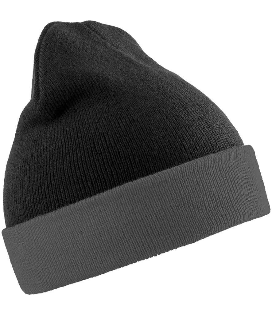 Result Recycled Compass Beanie - Black/Grey