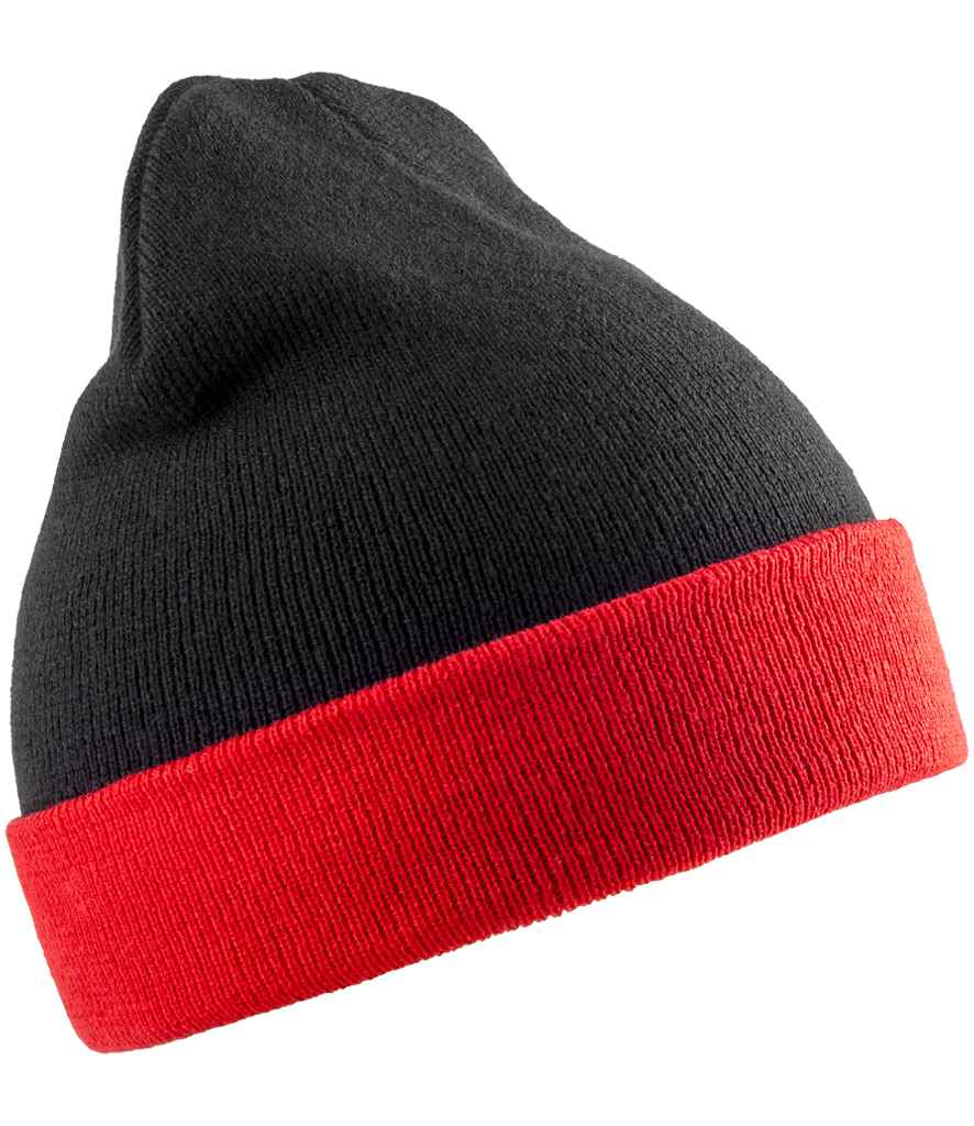 Result Recycled Compass Beanie - Black/Red