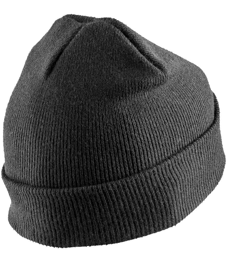 Result Recycled Thinsulate™ Printers Beanie - Black