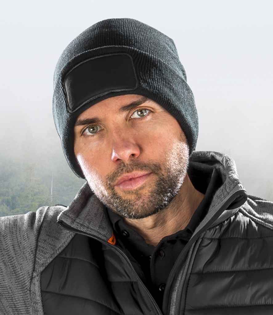 Result Recycled Thinsulate™ Printers Beanie - Black