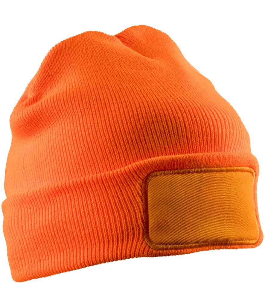 Result Recycled Thinsulate™ Printers Beanie - Fluorescent Orange