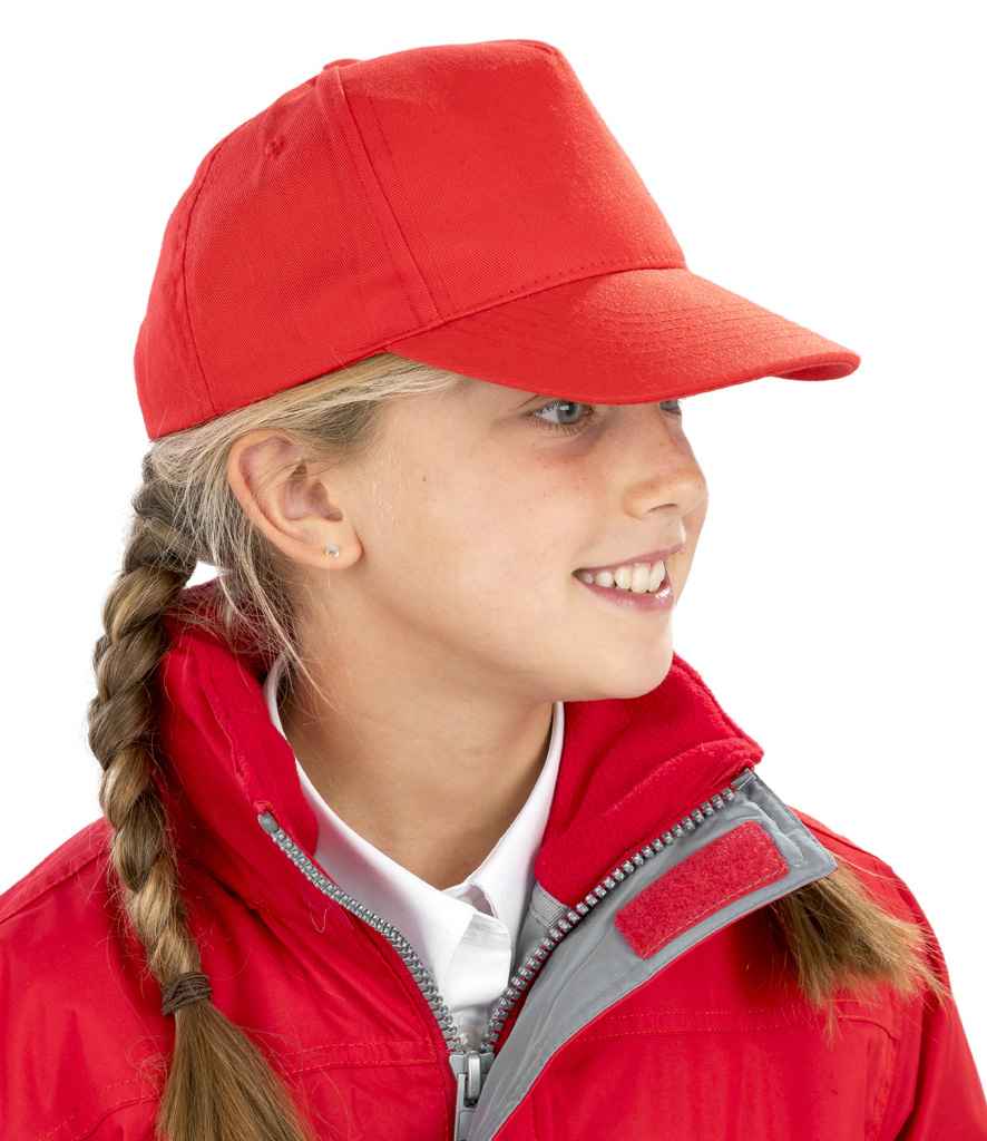 Result Recycled Junior Printers Cap - Red