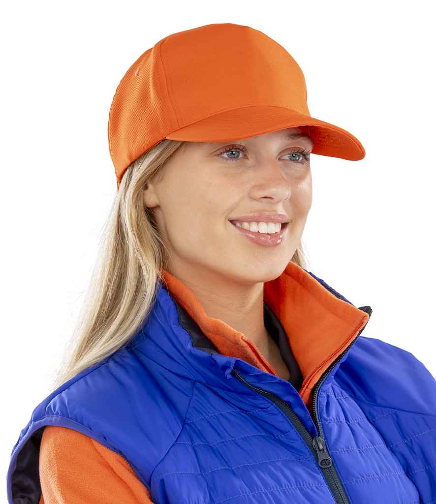 Result Recycled Printers Cap - Orange