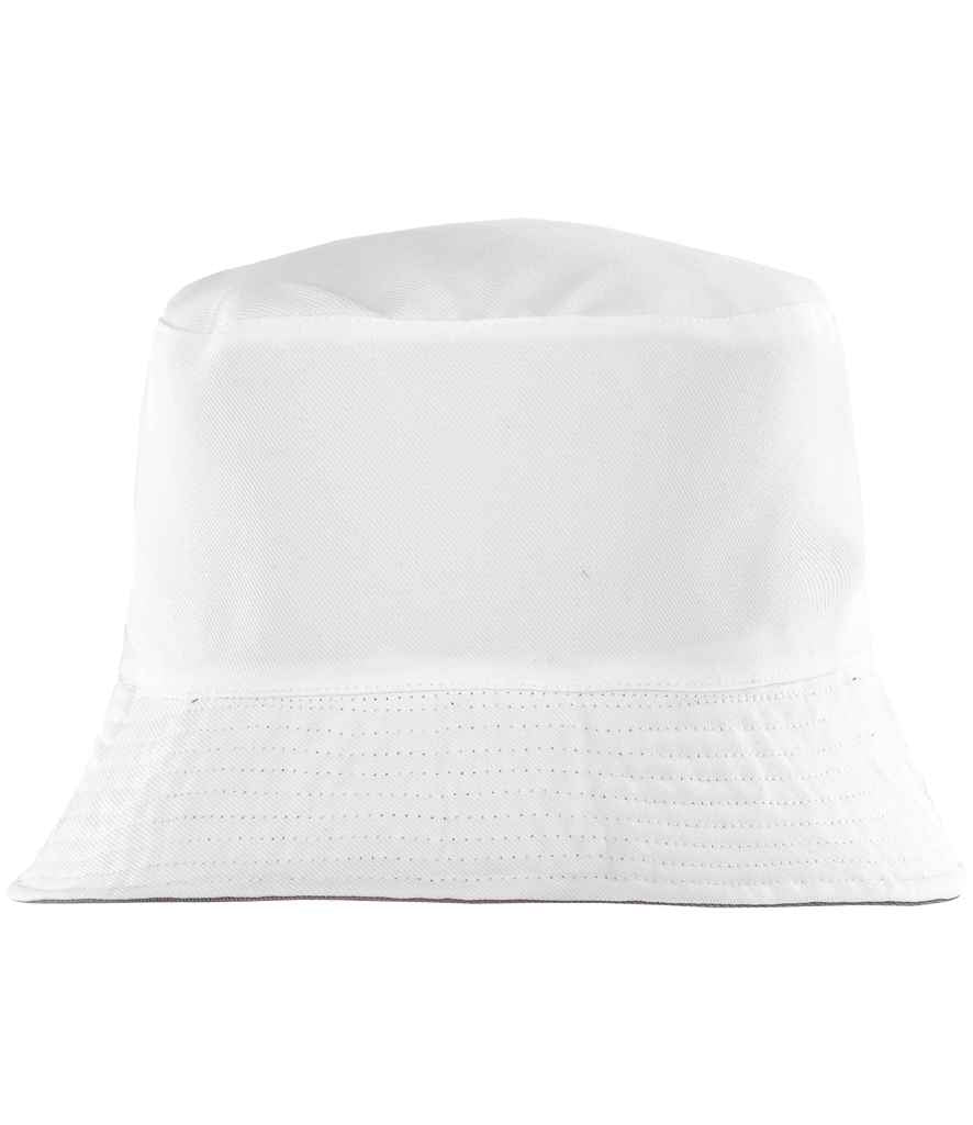 Result Recycled Core Reversible Bucket Hat - White/White