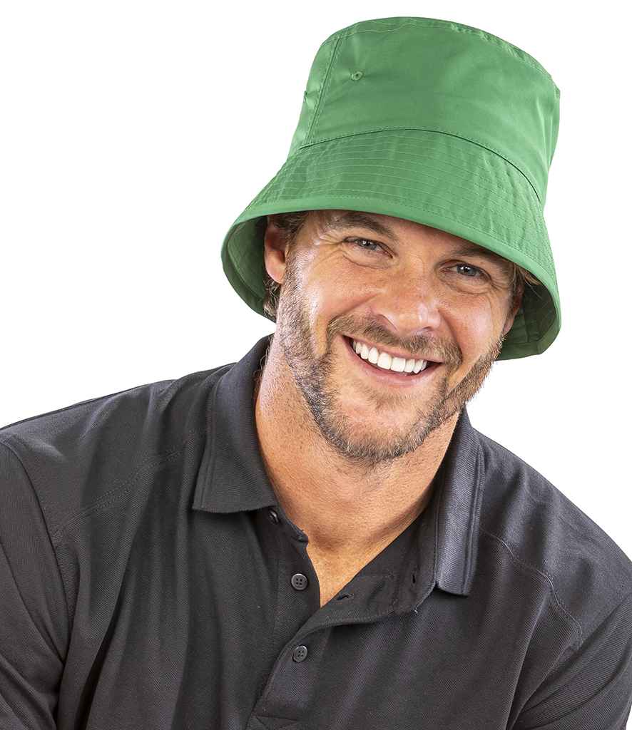 Result  Recycled Core Bound Edge Bucket Hat - Kelly Green