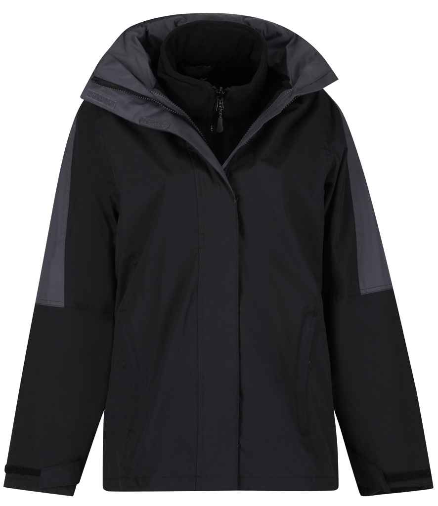 Regatta Ladies Defender III 3-in-1 Jacket - Black/Seal Grey