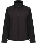 Regatta Ladies Uproar Soft Shell Jacket - Black/Black Lining