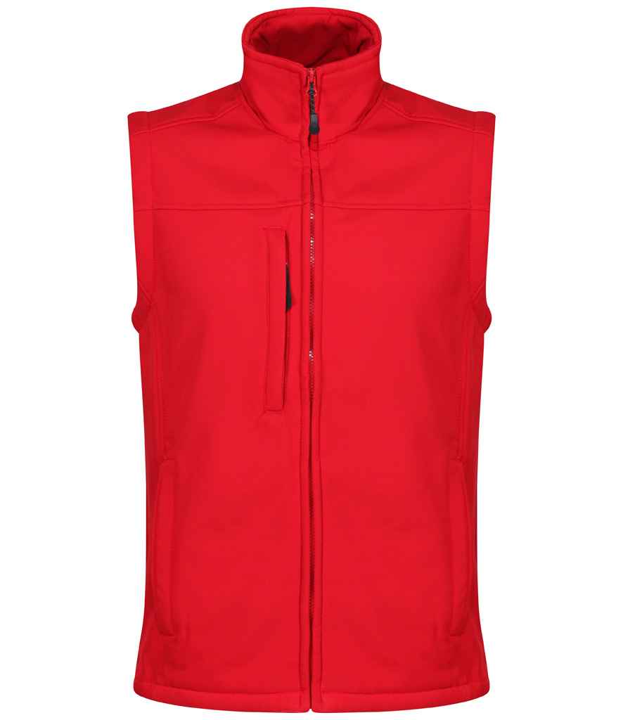 Regatta Flux Soft Shell Bodywarmer - Classic Red/Seal Grey
