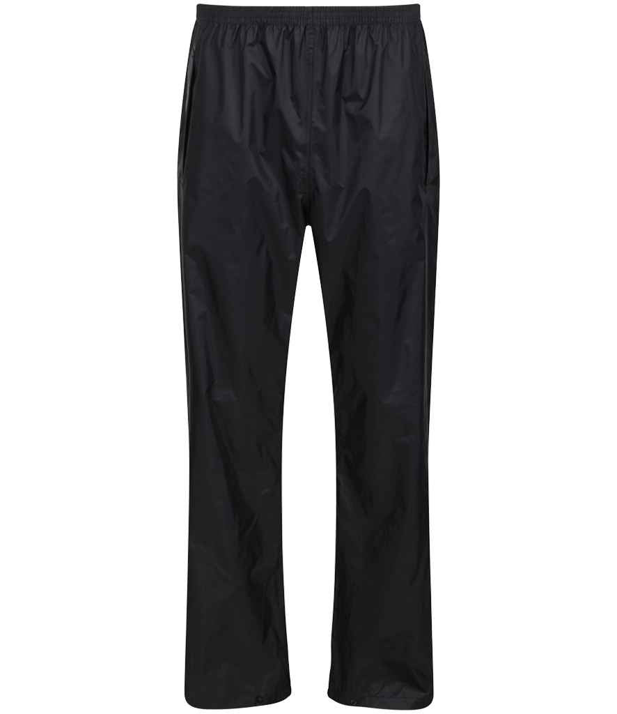 Regatta Pro Packaway Waterproof Breathable Overtrousers - Black