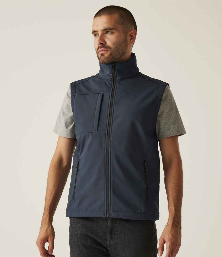 Regatta Octagon II Printable Soft Shell Bodywarmer - Navy/Seal Grey