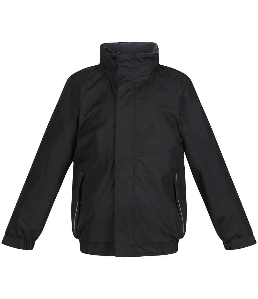 Regatta Kids Dover Waterproof Insulated Jacket - Black/Ash