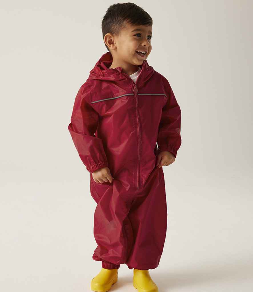 Regatta Kids Paddle Rain Suit - Classic Red