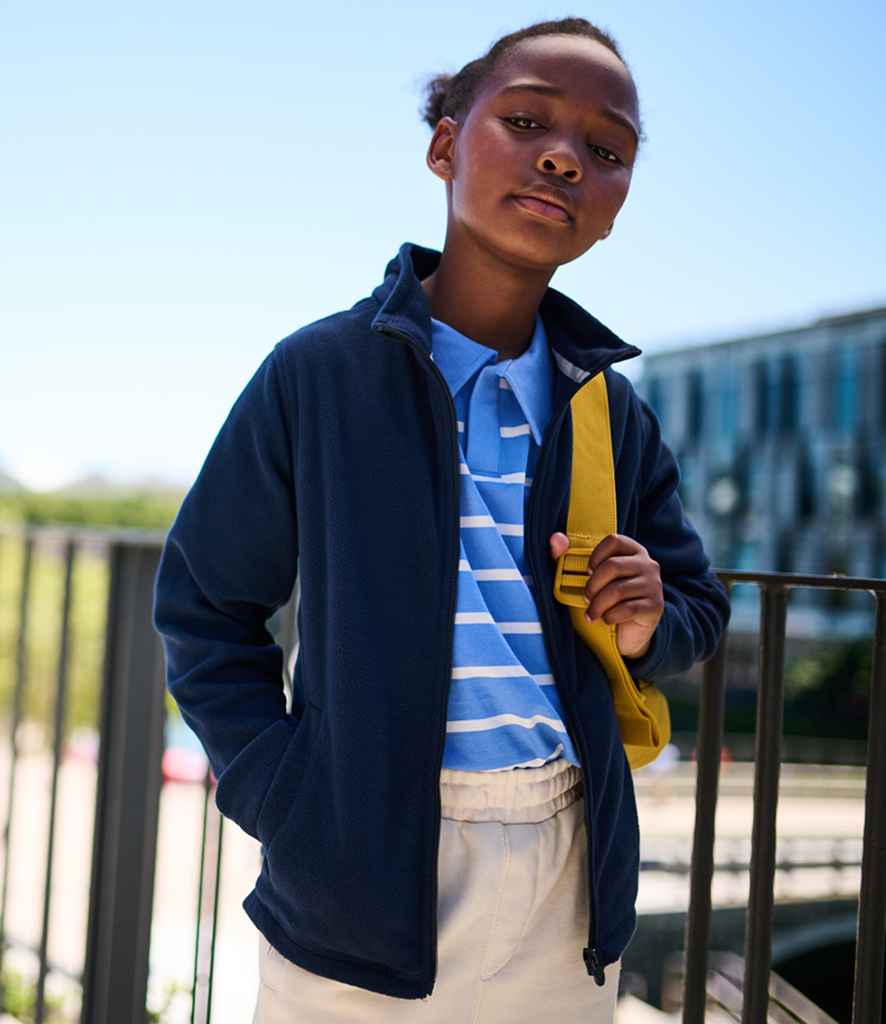 Regatta Kids Brigade II Micro Fleece Jacket - Navy