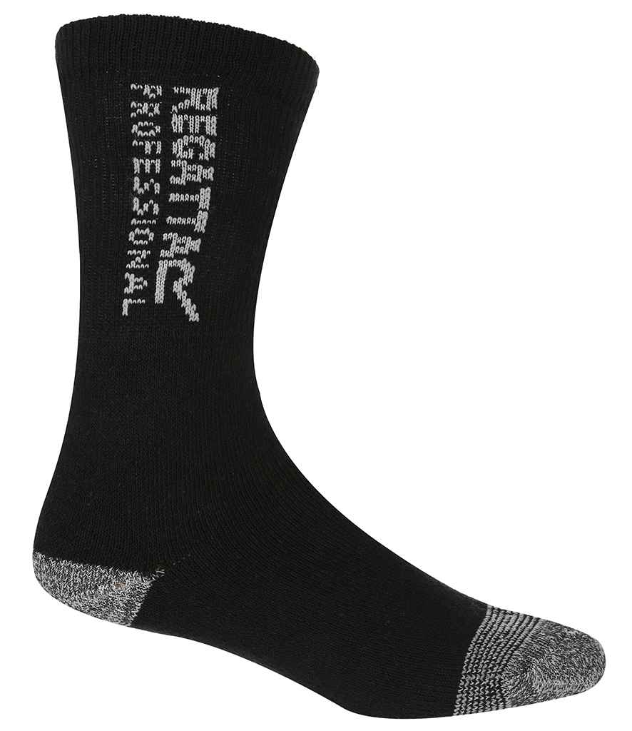 Regatta 3 Pack Workwear Socks - Black