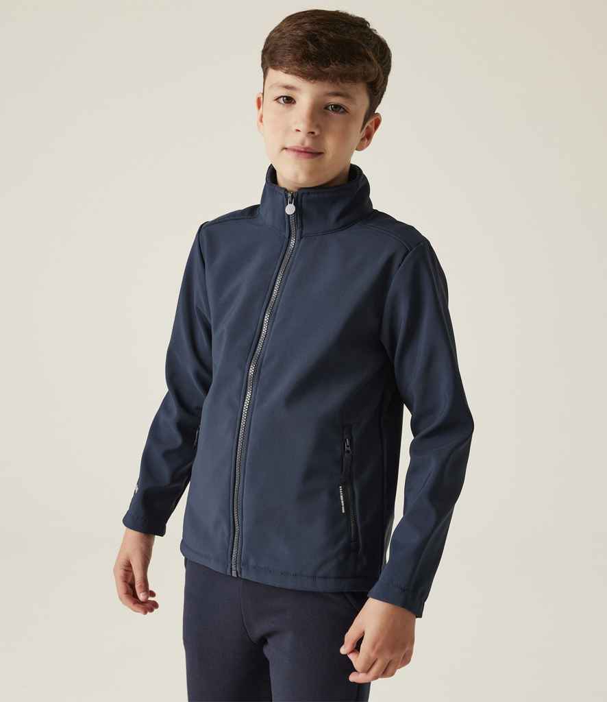 Regatta Kids Ablaze Soft Shell Jacket - Navy/Navy