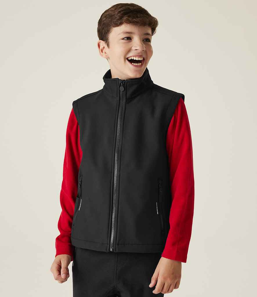 Regatta Kids Ablaze Soft Shell Bodywarmer - Black/Black