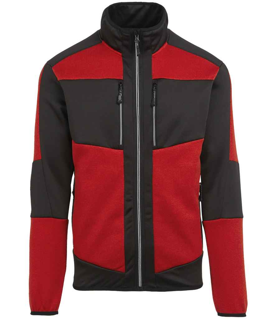 Regatta E-Volve Unisex Knit Effect Midlayer Top - Classic Red/Black