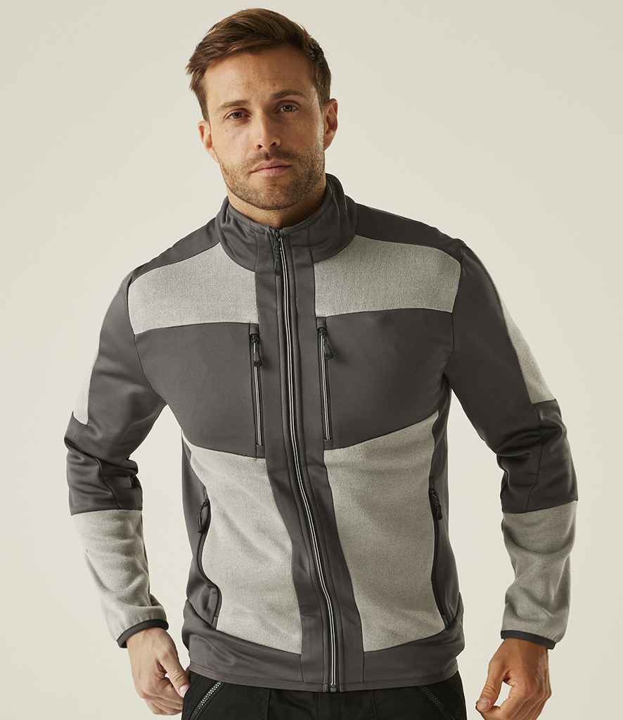 Regatta E-Volve Unisex Knit Effect Midlayer Top - Mineral Grey/Ash
