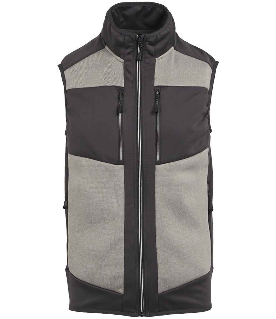Regatta E-Volve Unisex Knit Effect Stretch Bodywarmer - Mineral Grey/Ash