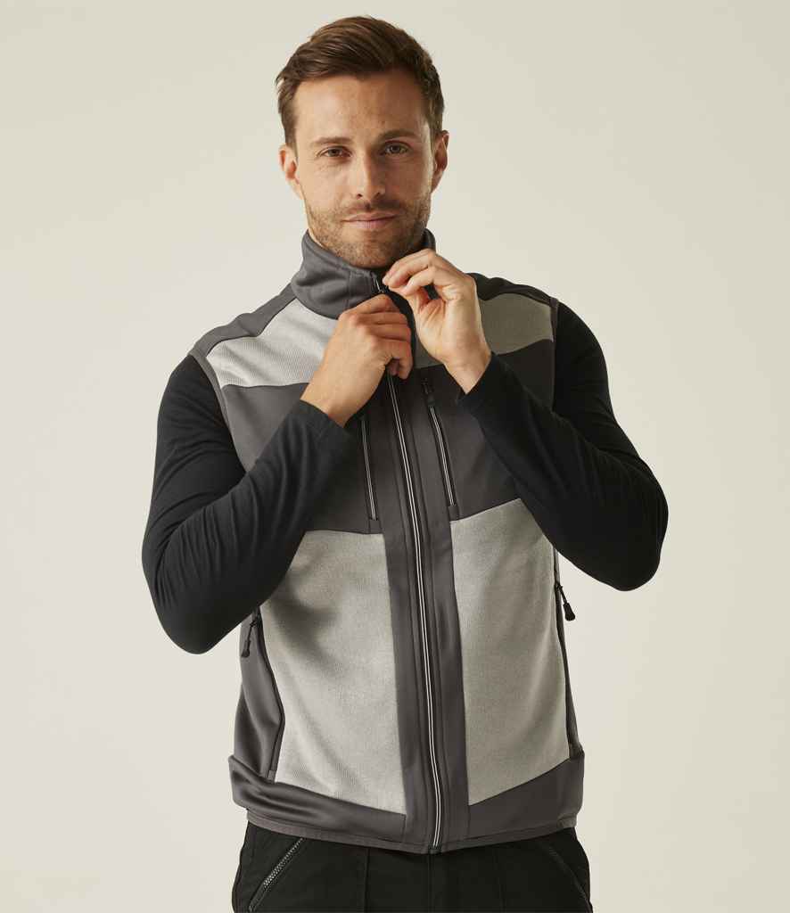 Regatta E-Volve Unisex Knit Effect Stretch Bodywarmer - Mineral Grey/Ash