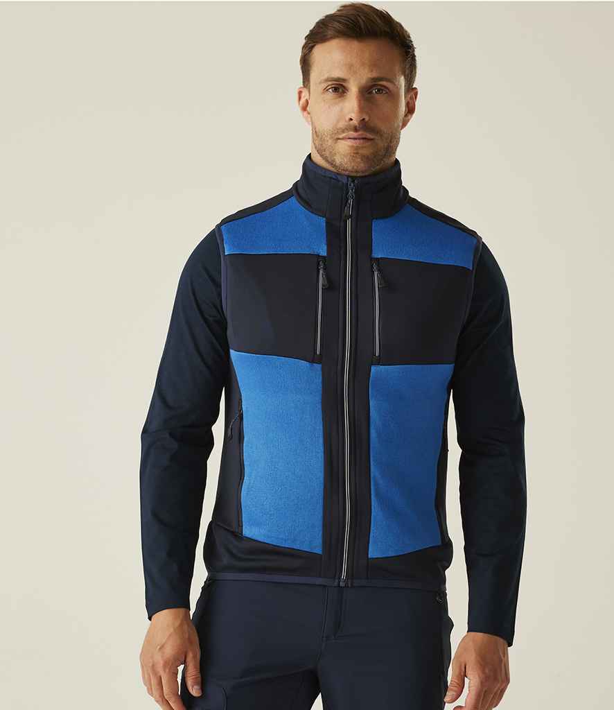 Regatta E-Volve Unisex Knit Effect Stretch Bodywarmer - Strong Blue/Navy
