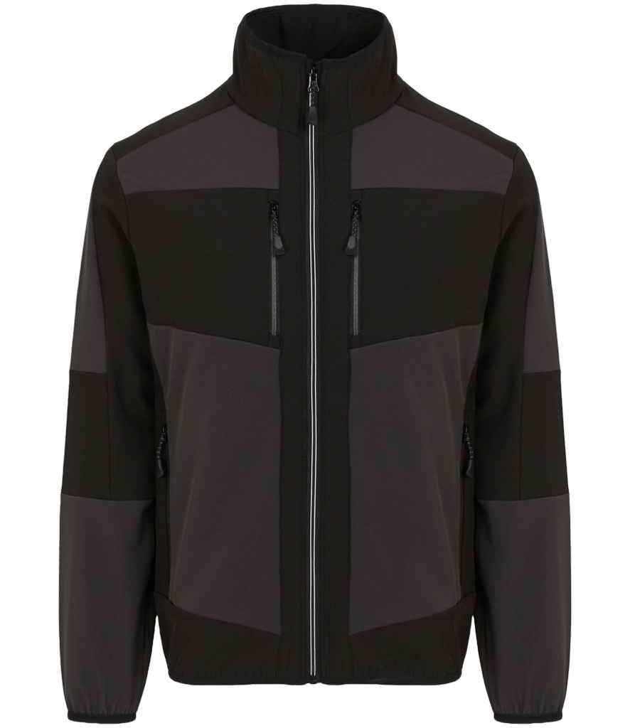 Regatta E-Volve Unisex Two Layer Soft Shell Jacket - Ash/Black