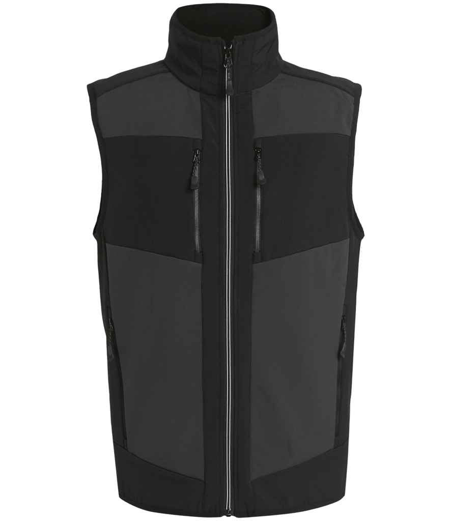 Regatta E-Volve Unisex Two Layer Soft Shell Bodywarmer - Ash/Black