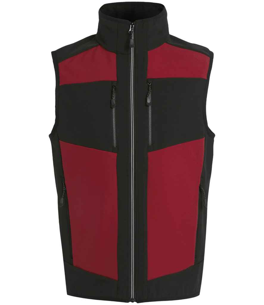 Regatta E-Volve Unisex Two Layer Soft Shell Bodywarmer - Classic Red/Black