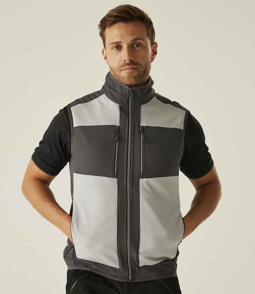Regatta E-Volve Unisex Two Layer Soft Shell Bodywarmer - Mineral Grey/Ash