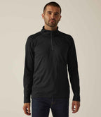 Regatta Core Stretch Half Zip Midlayer Top - Black