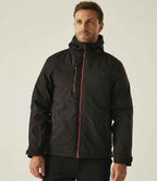 Regatta Navigate Waterproof Insulated Jacket - Black/Classic Red