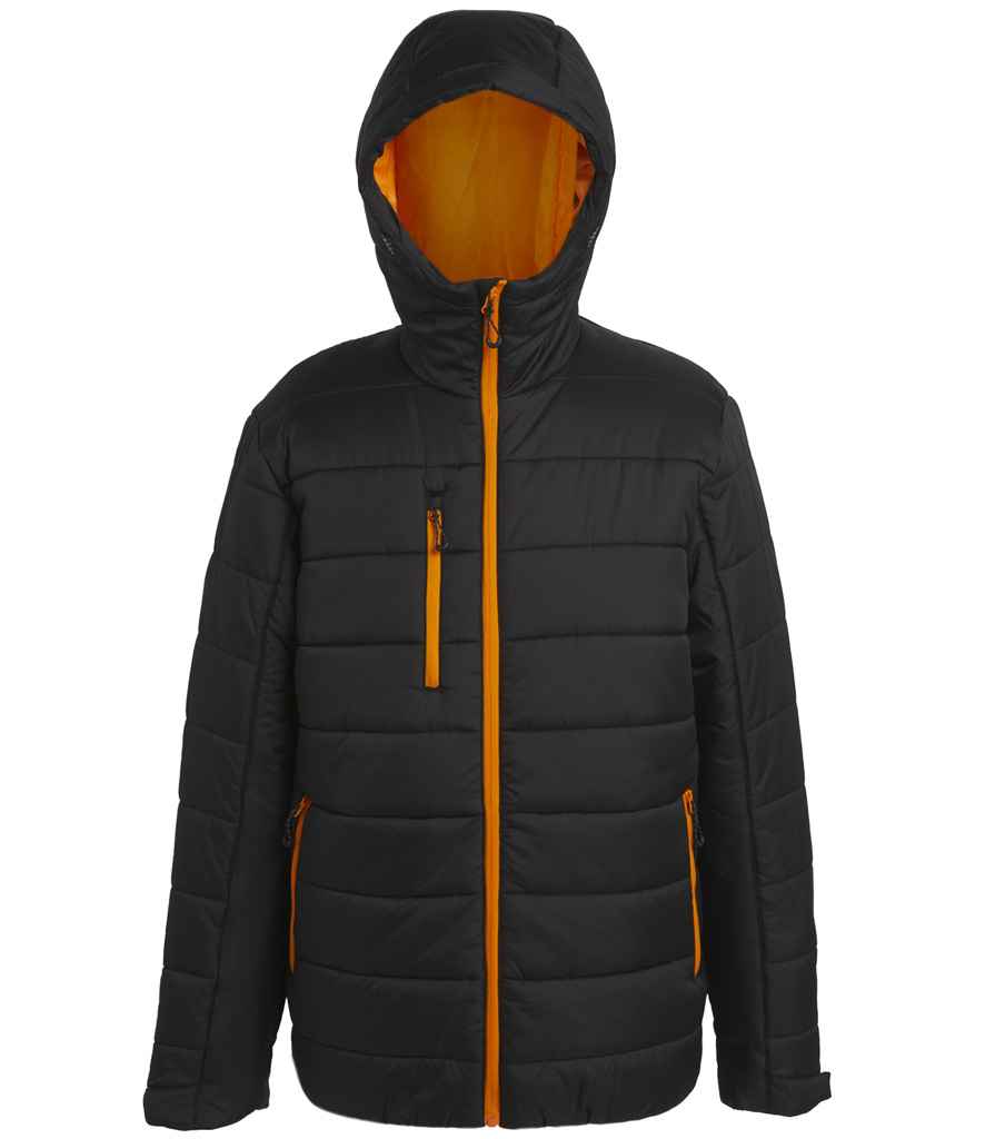 Regatta Navigate Thermal Jacket - Black/Orange Pop