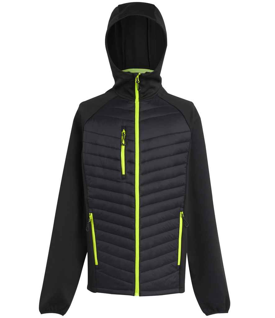 Regatta Navigate Hybrid Jacket - Black/Lime Green