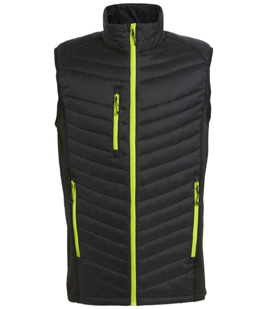 Regatta Navigate Hybrid Bodywarmer - Black/Lime Green