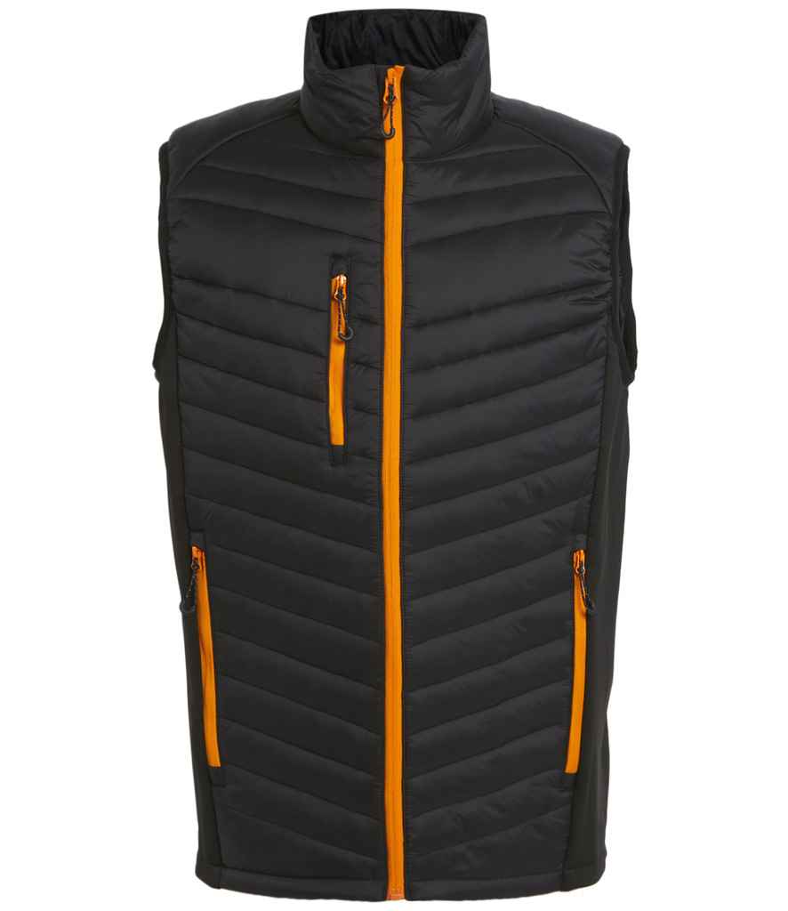 Regatta Navigate Hybrid Bodywarmer - Black/Orange Pop