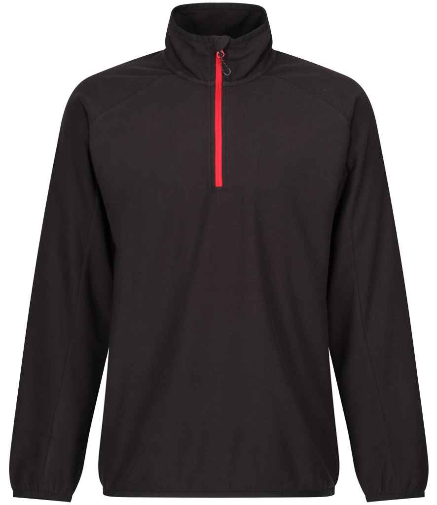 Regatta Navigate Half Zip Fleece - Black/Classic Red