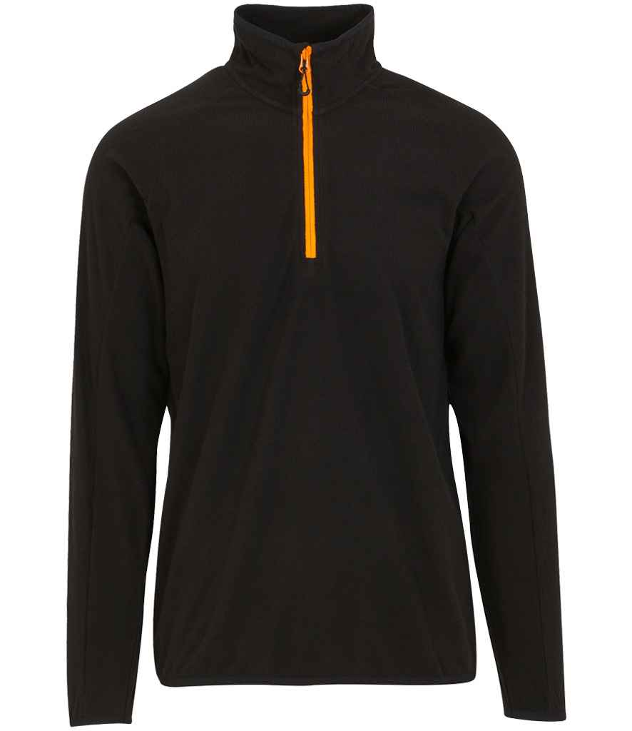 Regatta Navigate Half Zip Fleece - Black/Orange Pop