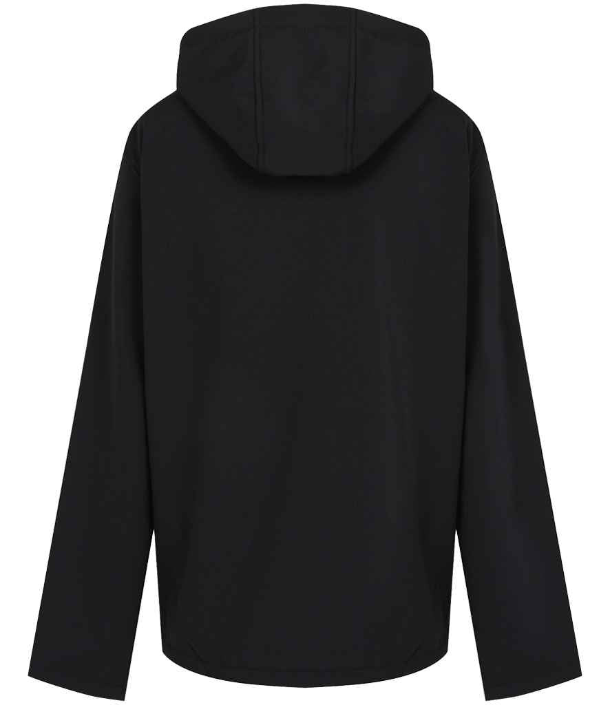 Regatta Navigate Two Layer Hooded Soft Shell Jacket - Black/Lime Green