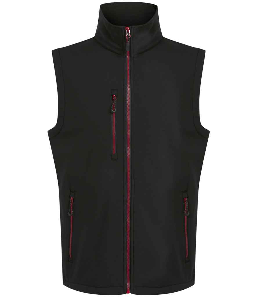 Regatta Navigate Two Layer Soft Shell Bodywarmer - Black/Classic Red
