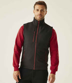 Regatta Navigate Two Layer Soft Shell Bodywarmer - Black/Classic Red
