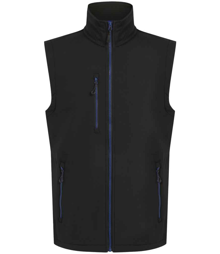 Regatta Navigate Two Layer Soft Shell Bodywarmer - Black/New Royal Blue