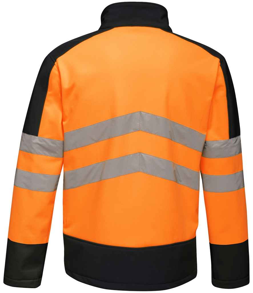Regatta High Visibility Pro Soft Shell Jacket - Orange/Navy