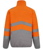 Regatta High Visibility Two Tone Thermal Baffle Jacket - Orange/Grey
