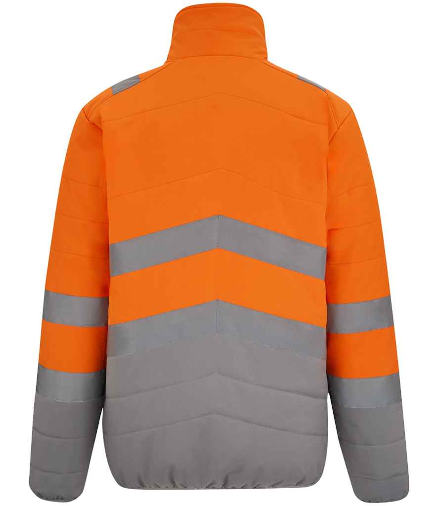 Regatta High Visibility Two Tone Thermal Baffle Jacket - Orange/Grey