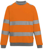 Regatta High Visibility Pro Contract Crew Neck Sweatshirt - Orange