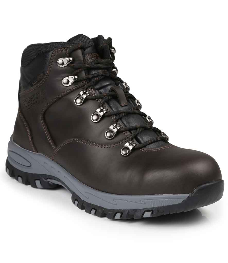 Regatta Safety Footwear Gritstone S3 WP Safety Hikers - Peat