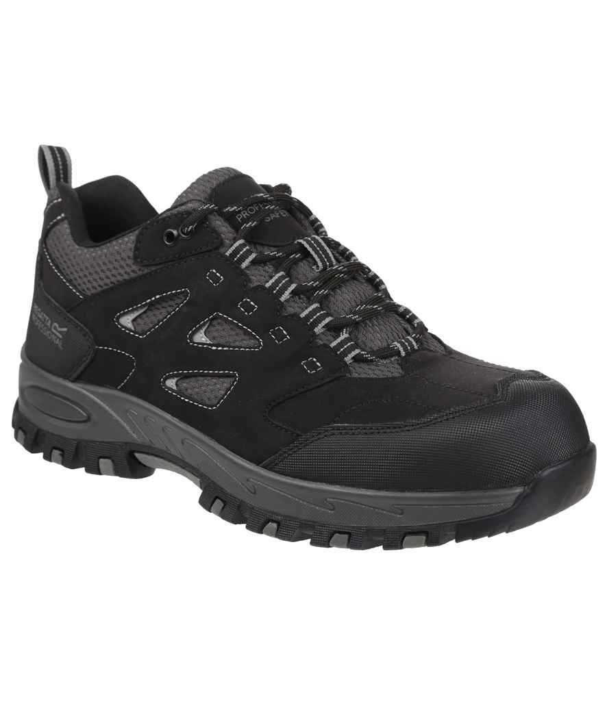 Regatta Safety Footwear Mudstone S1P Safety Trainers - Black/Granite