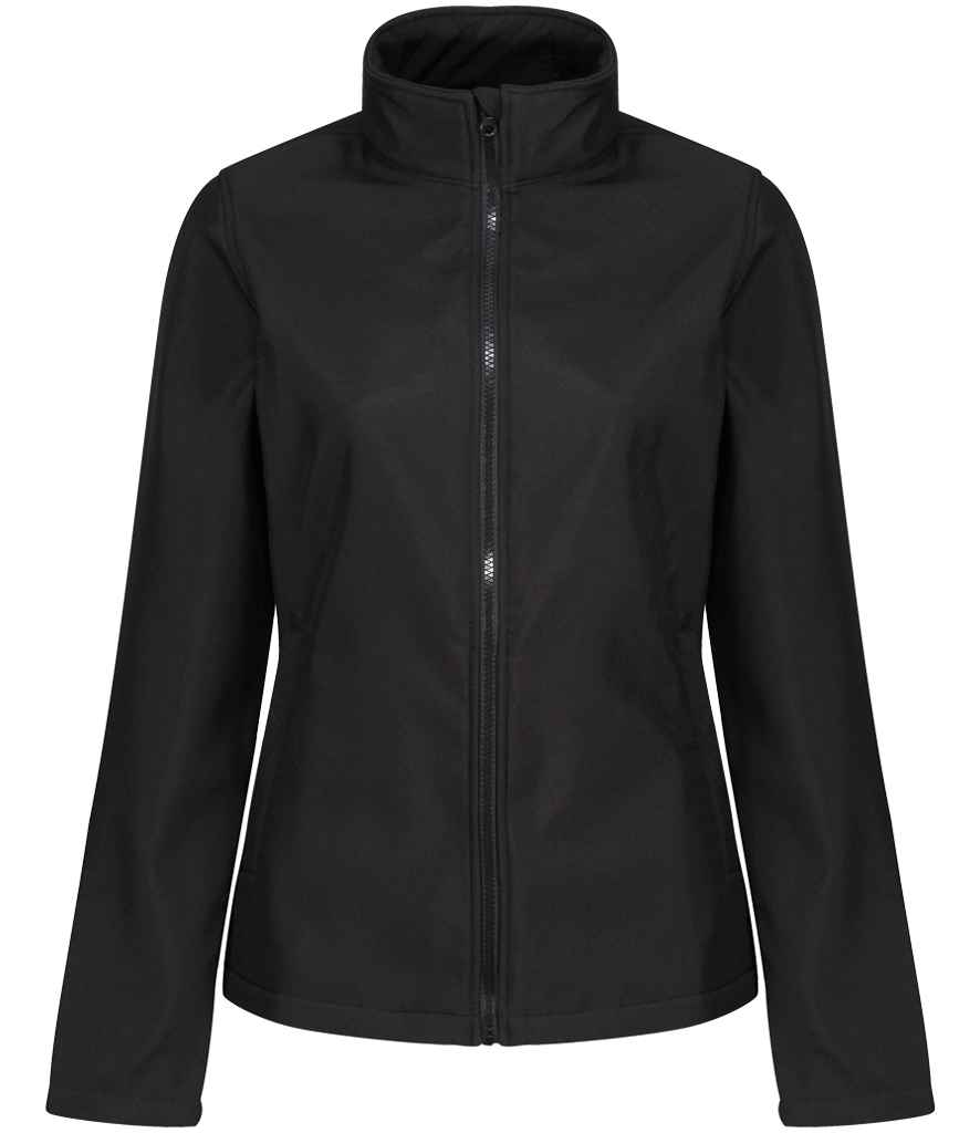 Regatta Ladies Ablaze Printable Soft Shell Jacket - Black/Black