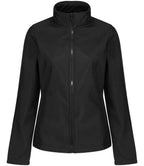 Regatta Ladies Ablaze Printable Soft Shell Jacket - Black/Black