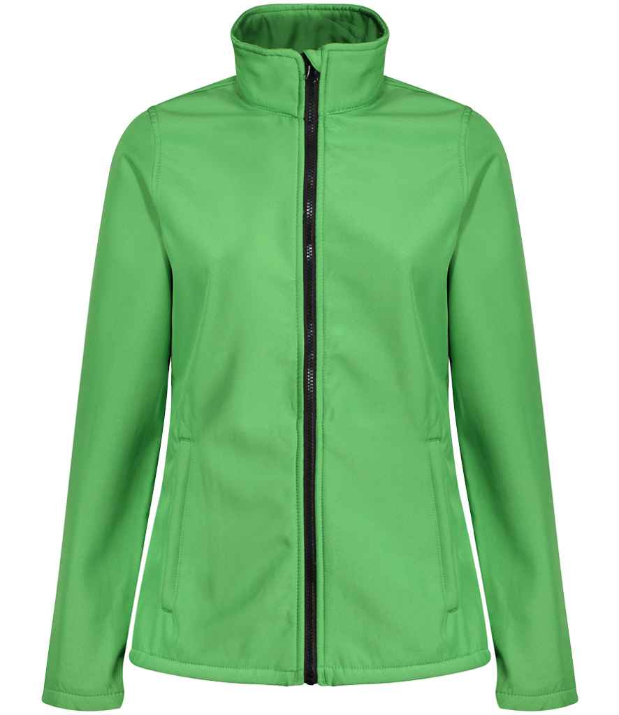 Regatta Ladies Ablaze Printable Soft Shell Jacket - Extreme Green/Black